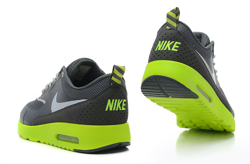 Nike Air Max Shoes Womens Bilack/Fluorescent Green Online